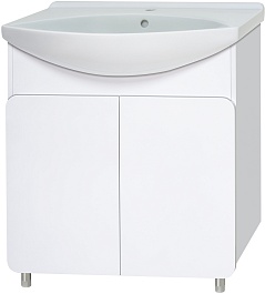 Misty Тумба под раковину Чегет 75 белая – фотография-1